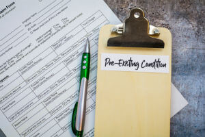 information about preexisting condition