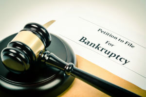 bankruptcy petition under gavel